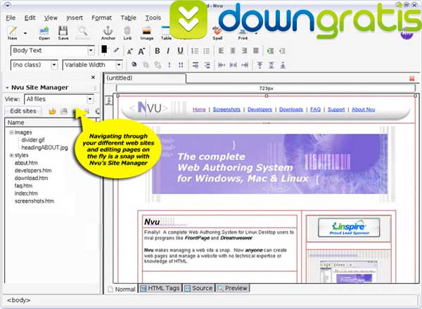nvu Nvu Editor HTML
