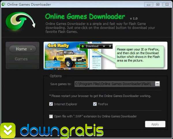 Online Games Downloader   Salve jogos em Flash no computador